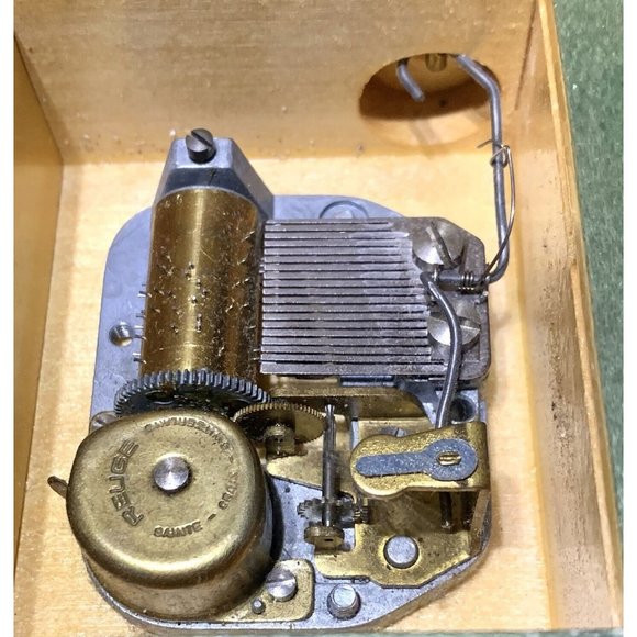 Vintage Sorrento Reuge Swiss Handcrafted 18 Note Wind-Up Trinket Music Box RARE - Picture 7 of 8